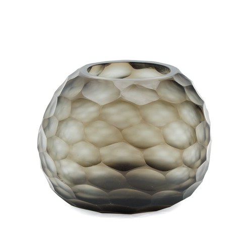 德國Guaxs玻璃花器 SOMBA系列 (煙燻灰、高12公分)