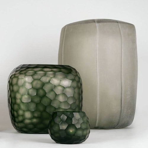 德國Guaxs玻璃花器 SOMBA系列 (墨綠、高20公分)