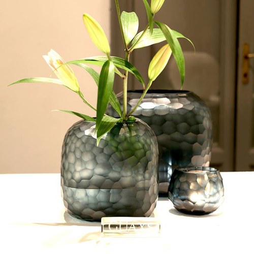 德國Guaxs玻璃花器 SOMBA系列 (洋藍、高20公分)