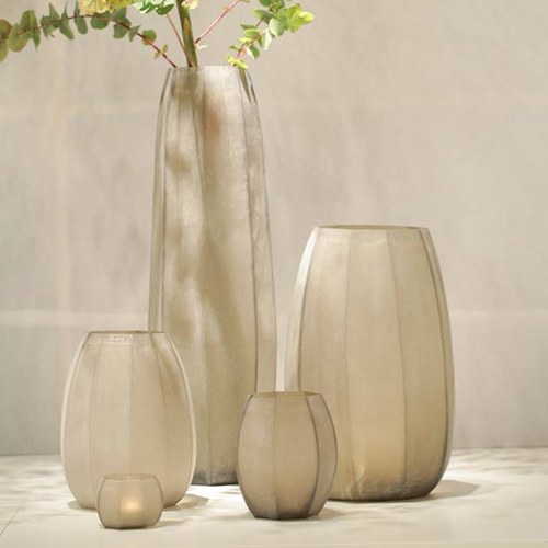 德國Guaxs玻璃花器 KOONAM系列 (煙燻灰、高16公分)