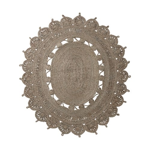 丹麥LeneBjerre 東方圖騰編織橢圓型地毯