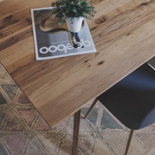 義大利OliverB 三角洲平原實木餐廳餐桌 (長180公分)