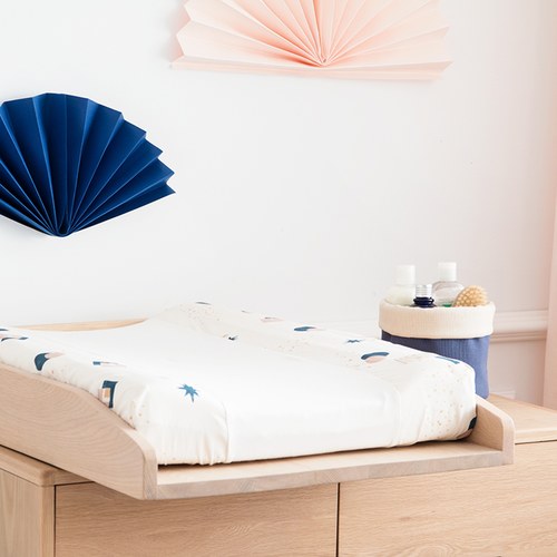 西班牙Nobodinoz 橡木尿布更換台