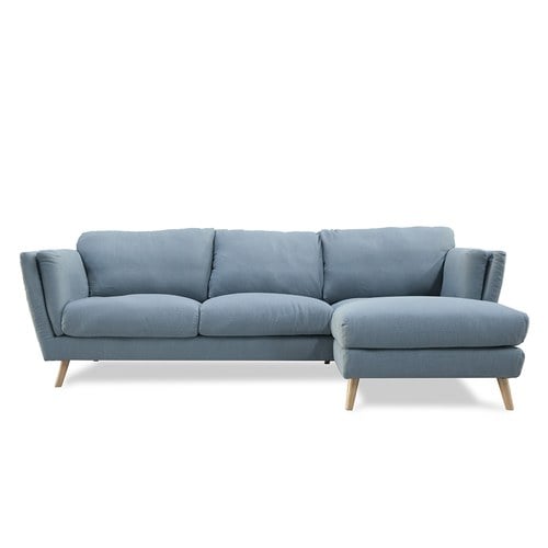 波蘭Sits Nova北歐感生活右向L型沙發 (藍、長308公分)