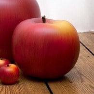 德國BULL&STEIN 消光釉彩蘋果雕塑 (直徑75公分)