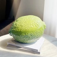 德國BULL&STEIN 鮮綠色陶瓷釉光檸檬雕塑 (室內、直徑26公分)