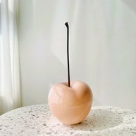 德國BULL＆STEIN 石櫻粉陶瓷釉光櫻桃雕塑 (室內、直徑12公分)