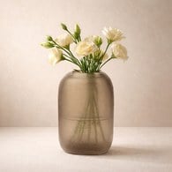 德國Guaxs玻璃花器YAVA系列(煙燻灰、高29公分)