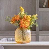 德國Guaxs玻璃花器SOMBA系列(澄黃、高20公分)