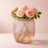 德國Guaxs玻璃花器MALIBU系列(玫瑰粉、高20公分)