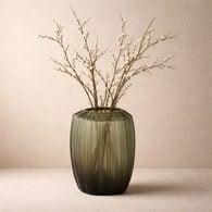 德國Guaxs玻璃花器MALIBU系列(灰褐、高37公分)