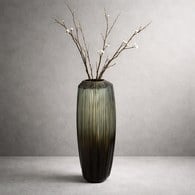 德國Guaxs玻璃花器MALIBU系列(灰褐、高56公分)