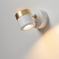 LING W 櫺|壁燈 (霧白/流沙金)