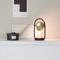 OLO Φ Portable 無線充電桌燈 (流沙金/霧黑)