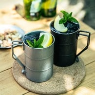 日本Aoyoshi 經典圓柱馬克杯 (銀、400毫升)