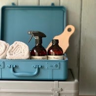 日本 八幡化成 復古行李收納箱 (L號、長 36.8 公分)