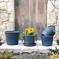 日本 八幡化成 城市農夫淺圓盆 (M號、直徑 18 公分)