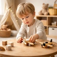 日本Kukkia小飛機木製玩具 (白)