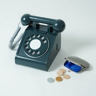 日本Kukkia復古電話木製玩具 (黑)