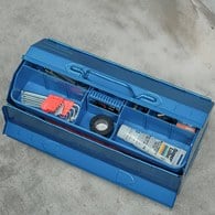 日本TRUSCO 專業型雙門工具箱 (藍、46.1公分)