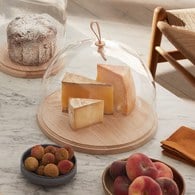 英國LSA 皮把手木底點心盅 (高20.5公分)-IV03