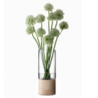 英國LSA 木底圓玻璃花器 (高36公分)