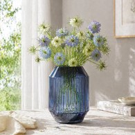 英國LSA 寶石羅馬柱花器 (藍寶石、高26公分)-RT11