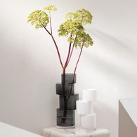 英國LSA 堆疊藝術花器 (煙灰、高35公分)-TD05