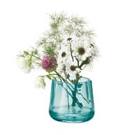 英國LSA 手揉玻璃花器 (湖水、高8公分)-LG11