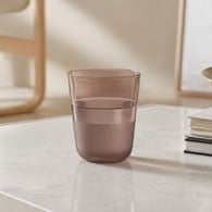 英國LSA 弧形對比玻璃杯2入組 (灰、380毫升)-AC14