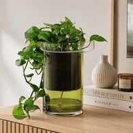 英國LSA 陽臺自動澆水花槽 (橄欖綠、高35公分)-BD03