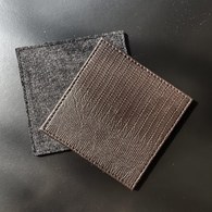 比利時Dome Deco 扣件綁帶方型杯墊(六片)