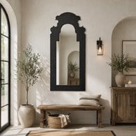 丹麥LeneBjerre 巴洛克式黑色掛鏡