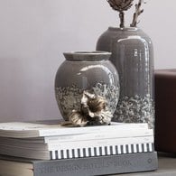 丹麥Lene Bjerre 泡沫浪花陶瓷花器 (煙灰、高15.5公分)