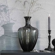 丹麥Lene Bjerre 煙灰泡沫水瓶花器 (高34.5公分)