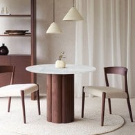 丹麥 Natadora KORA科拉大理石圓桌(胡桃木)