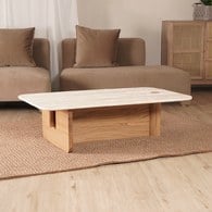 丹麥 Natadora Pivot T字洞石茶几(橡木)