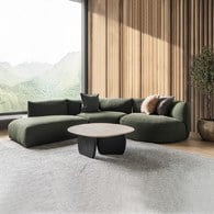 丹麥 Natadora Slipper 澎軟布面沙發 (海藻綠)