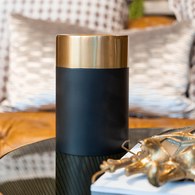 丹麥Nordal質感黑金燭台(高20公分)x高20公分