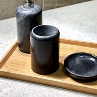 丹麥Nordal 大理石牙刷架 (黑)