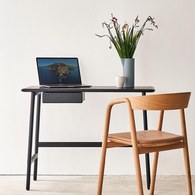 丹麥Tolv Author北歐寧靜書桌 (黑、長100公分)