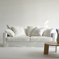 丹麥Tolv Sloopy自由氣息法式三人沙發(象牙白)