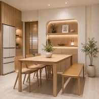 丹麥Tolv Simple全實心橡木餐桌