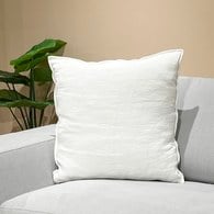 丹麥Tolv 棉麻抱枕 (50x50、米白)