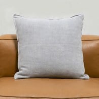 丹麥Tolv 棉麻抱枕 (50x50、灰色)