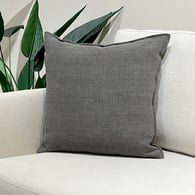 丹麥Tolv 棉麻抱枕 (50x50、鐵灰)