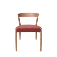 丹麥Tolv 一字靠背單椅 (布面/磚紅)
