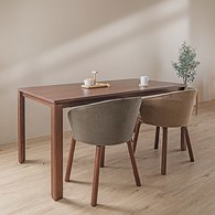 丹麥Tolv Simple全實心橡木餐桌 (胡桃木色)