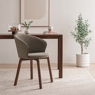 丹麥Tolv Glide滑翔扶手單椅 (橄欖綠貓抓布)