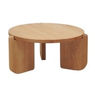 丹麥Tolv 全實木圓形茶几(高35公分)